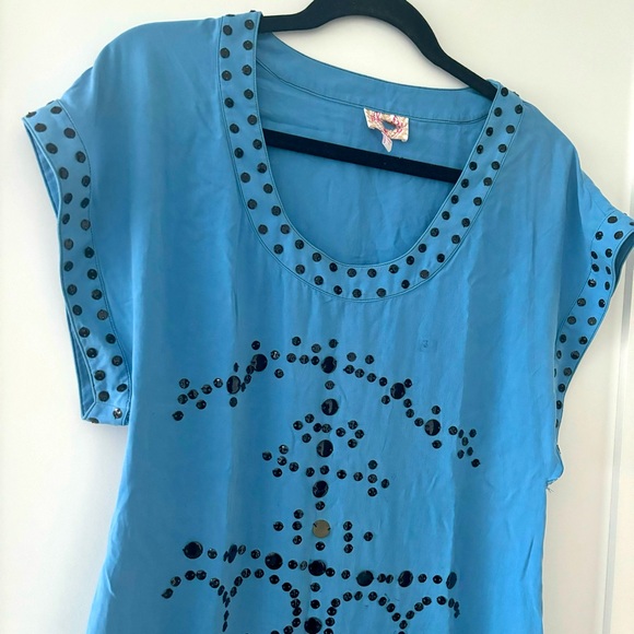 Plenty TRACY REESE Silk Dress w/ Embellishments Size 0 - Picture 6 of 6